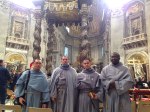 L-R: Fr. Gennaro, Fra Faustino, Fra John Girard, Fra Fiacre