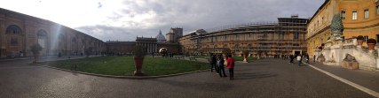 Vatican Museum with St. Peter's in background